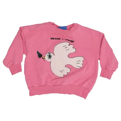 Sweatshirt (Roze) van Mini Rodini x Wrangler Katoen