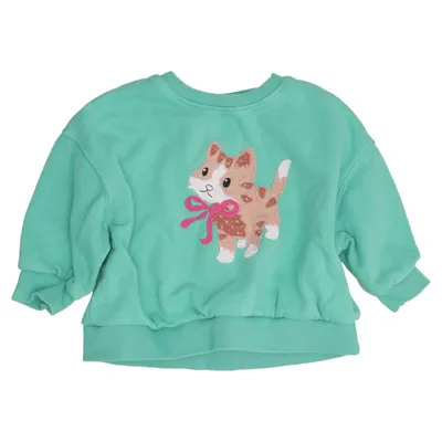 Sweatshirt (Green) from Next Cotton, Recycled polyester