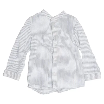 Shirt (Blue, White) from Arket Cotton, Linen