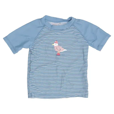 Zwemshirt (Blauw, Wit) van Bornino Elastaan, Polyamide