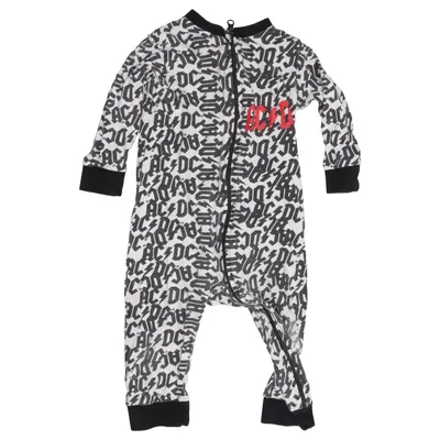 Barboteuse (Blanc, Noir) de ACDC Coton