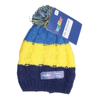 Bonnet à pompon (Bleu, Jaune, Multicolore) de Lupilu Acrylique, Polyester
