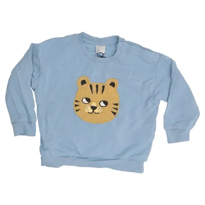 Sweatshirt (Blauw) van Lindex Baby Katoen, Elastaan