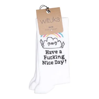Chaussettes (Blanc, Multicolore) de Wituka Coton, Élasthane, Polyamide