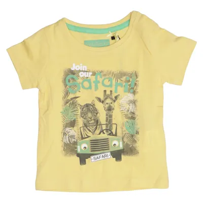 T-shirt (Yellow, Green) from Tricky Tracks Cotton