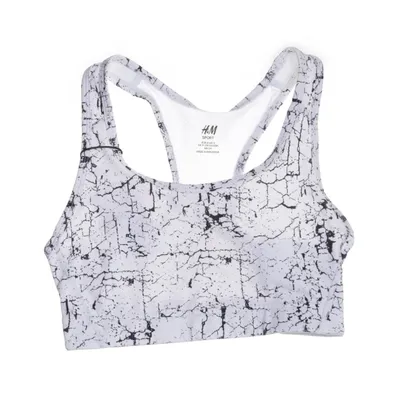 Sport-BH (Vit, Svart) från H&M Sport Polyester, Elastan