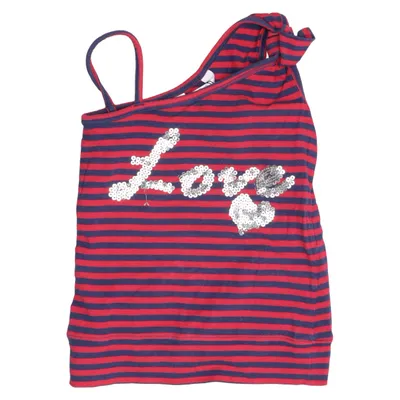 Tank­top (Blau, Rot) von True Love Baumwolle, Elasthan