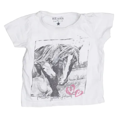 T-shirt (Blanc) de Blue Seven Coton