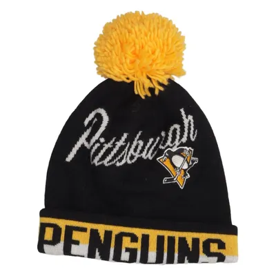 Bobble hat (Black, Yellow, White) from CCM Acrylic