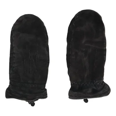 Leather mittens (Black) from Handskmakar'n Leather, Polyester