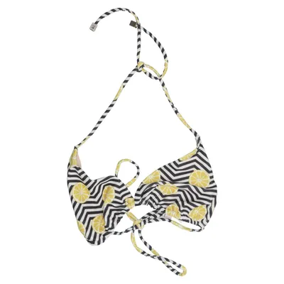 Bikini top (Black, White, Yellow) from Oas Elastane, Polyamide