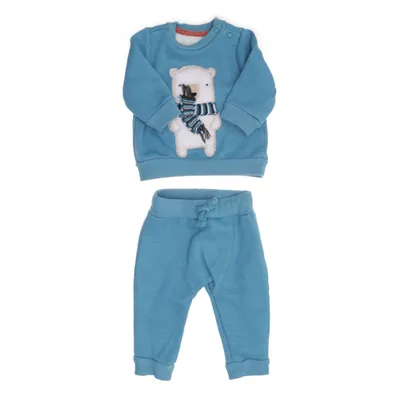 Ensemble (Bleu, Blanc) de F&F Baby Coton, Élasthane, Polyester