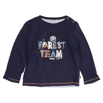 T-shirt à manches longues (Bleu) de Creeks Coton