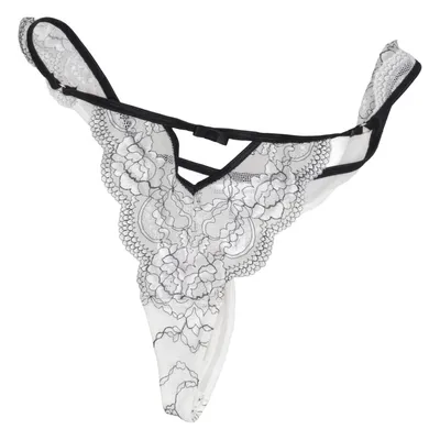Strings (Blanc, Noir) de Secret Possessions Élasthane, Nylon, Polyester