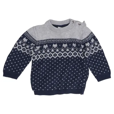 Tröja (Blå, Grå) från H&M Kids Bomull