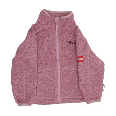 Fleecejacka (Rosa) från Trollkids Polyester