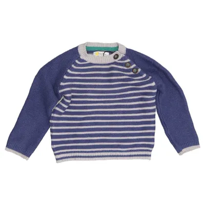 Pull-over (Bleu, Blanc) de Baby Boden Laine d'alpaga, Polyamide, Viscose