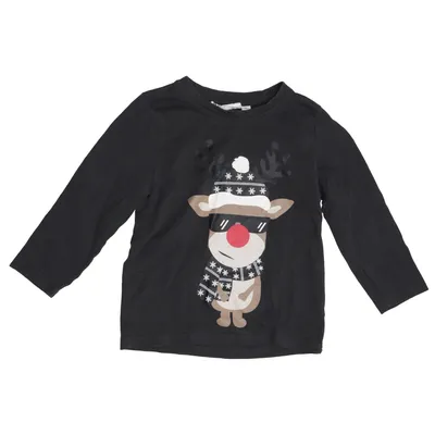 T-shirt à manches longues (Noir) de D.M.D by Denim Day Coton