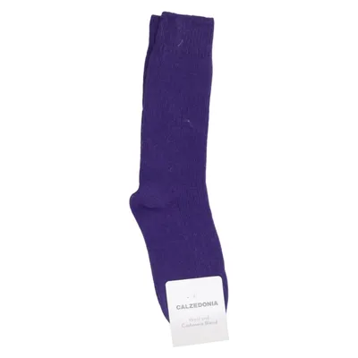 Chaussettes tricotées (Violet) de Calzedonia Cachemire, Laine