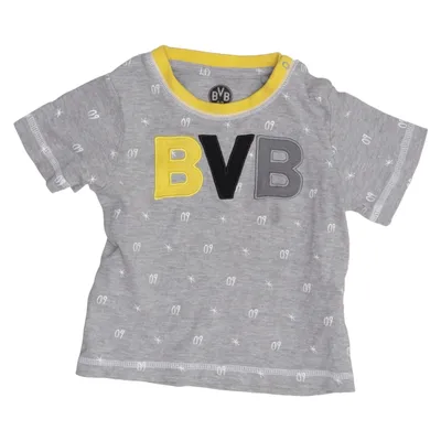 T-shirt (Gray, Yellow, Black) from BVB Cotton, Viscose