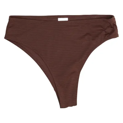 Bas de bikini (Marron) de Nor Élasthane, Polyester