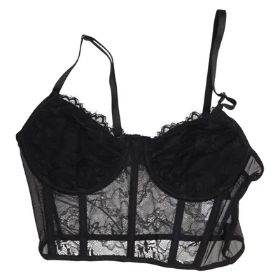 Bustier (Zwart) Polyester, Elastaan