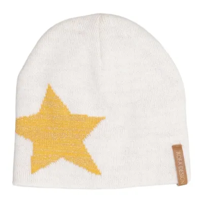 Beanie (Beige, Yellow) from Rofa Design Acrylic