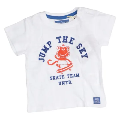 T-shirt (Blanc, Multicolore) de Tricky Tracks Coton