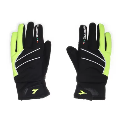 Gants (Noir, Jaune) de Diadora Polyester, Polyuréthane