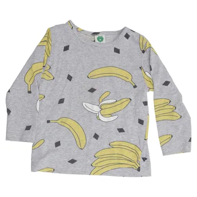 T-shirt à manches longues (Gris, Jaune, Multicolore) de Småfolk Coton, Élasthane