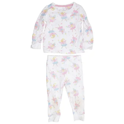 Pyjamas (Vit, Flerfärgad) från Mothercare Bomull, Elastan