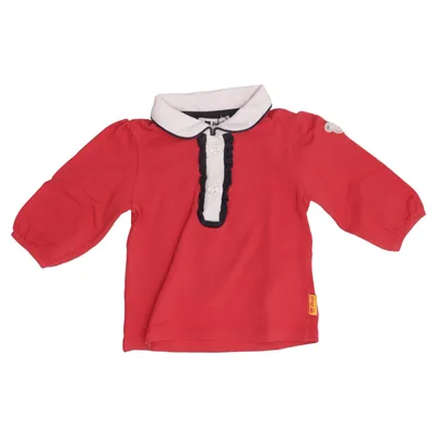 T-shirt manches longues (Rouge, Blanc) de Steiff Coton, Élasthane