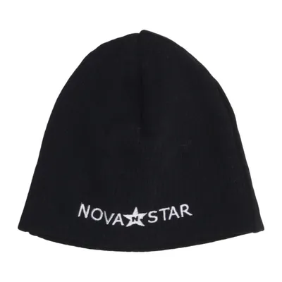 Bonnet (Noir) de Nova Star Coton, Élasthane