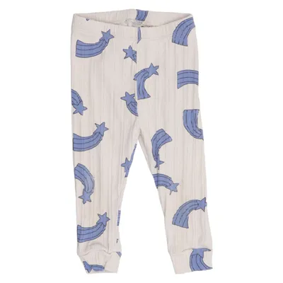 Legging (Beige, Bleu) de Mini Rodini Coton, Élasthane