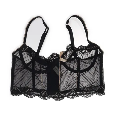 Bustier (Zwart) van Sensuality Elastaan, Polyamide, Polyester