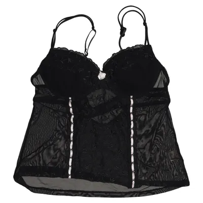 Bustier (Black) from Queentex Elastane, Polyamide, Polyester