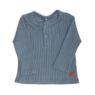 T-shirt manches longues (Bleu) de Zeeman Élasthane, Polyester, Viscose