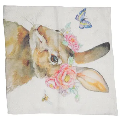 Housse de coussin (Beige, Multicolore)