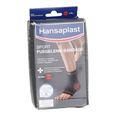 Knee support (Black, Red) from Hansaplast