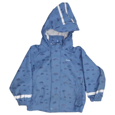 Regenjack (Blauw) van Bornino Polyester, Polyurethaan