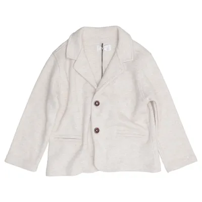 Blazer (Beige) from Mango Cotton, Polyester