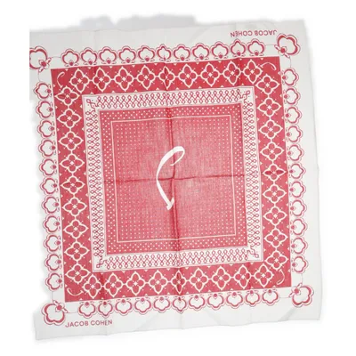 Handkerchief (White, Red) from Jacob Cohen Cotton