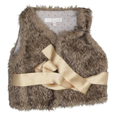 Outdoor vest (Bruin, Goud) van Lisa Rose Acryl, Katoen, Polyester