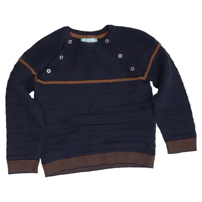 Sweater (Blue, Brown) from Okaïdi Cotton, Elastane