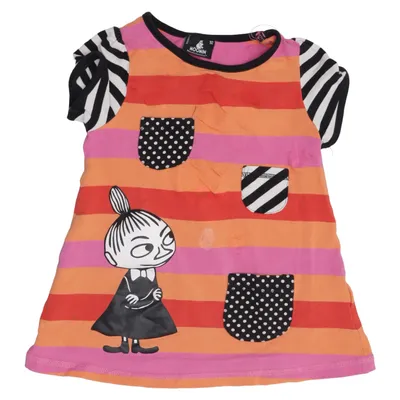 Robe (Rose, Orange, Rouge, Multicolore) de Moomin by Lindex Élasthane, Coton biologique