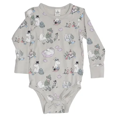 Body (Grön, Flerfärgad) från Moomin by Lindex Bomull, Elastan