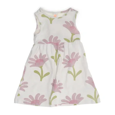 Klänning (Beige, Lila) från Hema Ekologisk bomull, Elastan