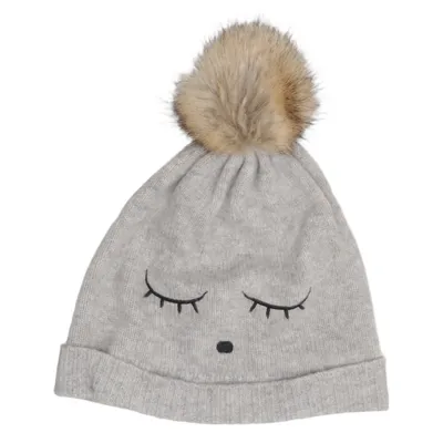 Bobble hat (Gray) from Livly Cashmere