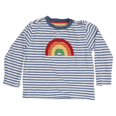 Långärmad t-shirt (Vit, Blå, Flerfärgad) från Kite Ekologisk bomull