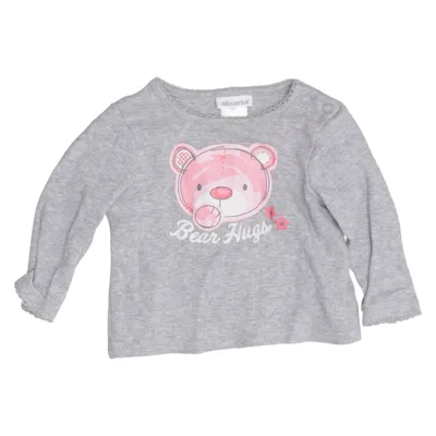 Long sleeve T-shirt (Gray, Pink) from Absorba Cotton